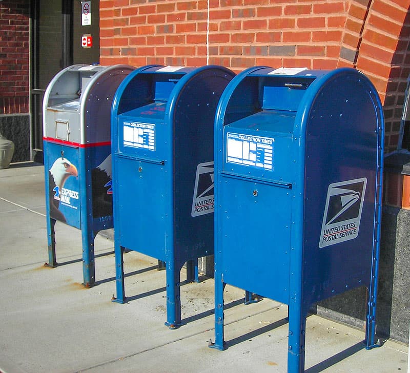 post office drop off package near me