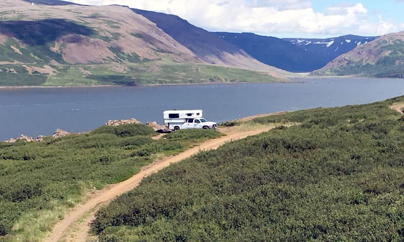 Djupifjorour looking inland Iceland