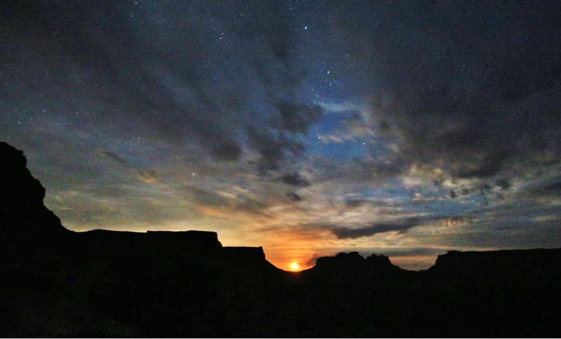 Sunset Pass Moonrise