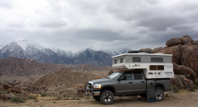 Alabama Hills Ca Snowy Stormy