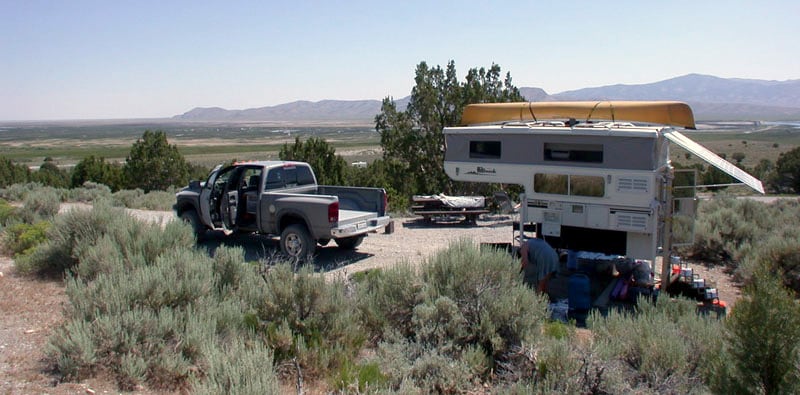 Hallmark Off Truck With Canoe On Electric Roof