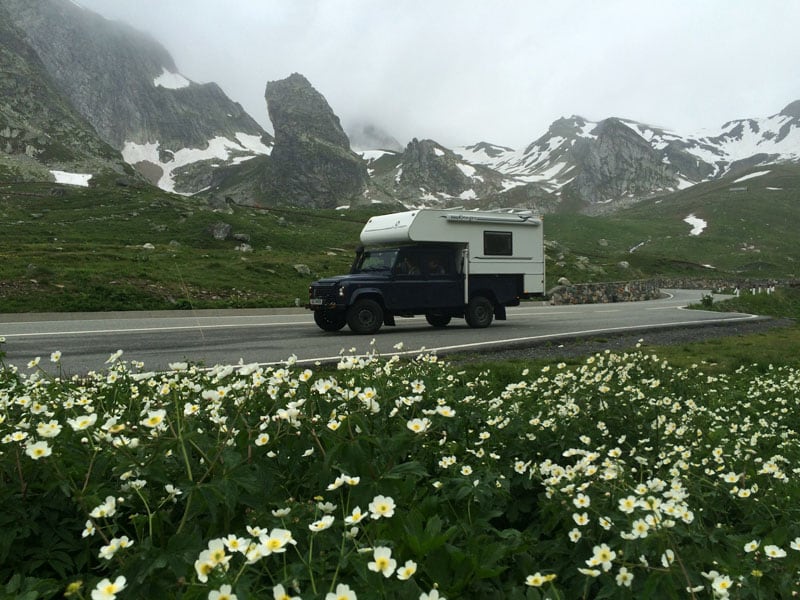 Grand St Bernard Pass Italy Switzerland