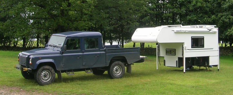 Ranger Camper Off Land Rover Pick Up Truck