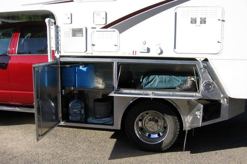 Custom Truck Bed Compartments Open