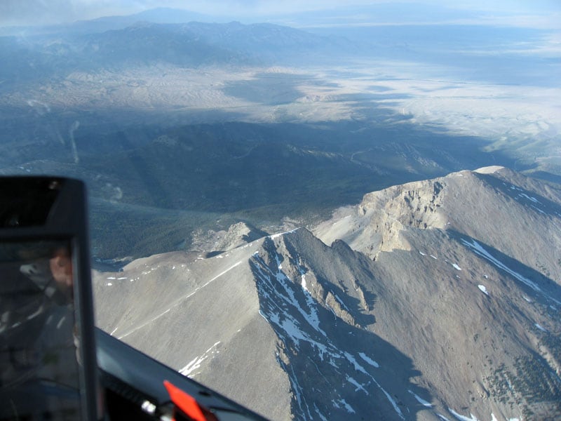 Gliding Close To Mountains