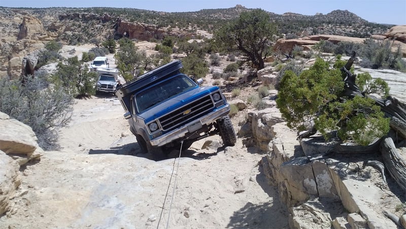 Winching Up The Rig Trail