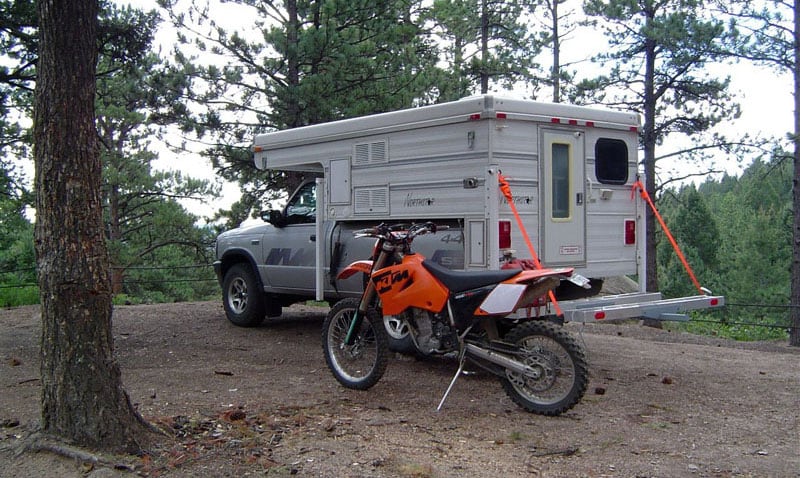 Bike On Ground Near Rear Porch