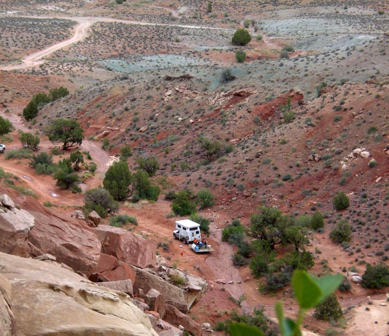 Camping In Moab Canyon in Utah