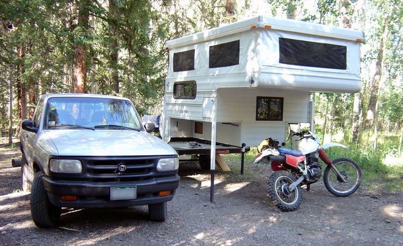 Northstar Popup Off Truck While Camping