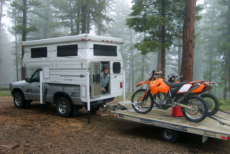 Two Dirt Bikes Towing With Northstar Camper