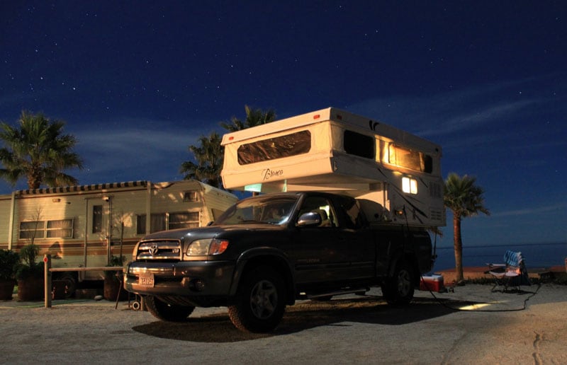 Nightscape In Erindira Baja Mexico