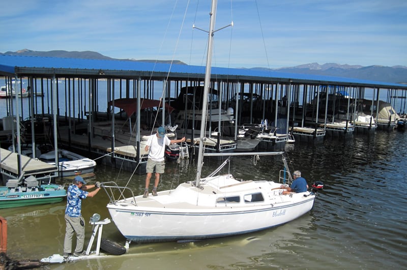 Their Boat Blue Bell On Lake Granby