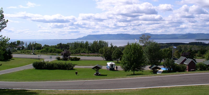 Quebec Rest Stop with camper