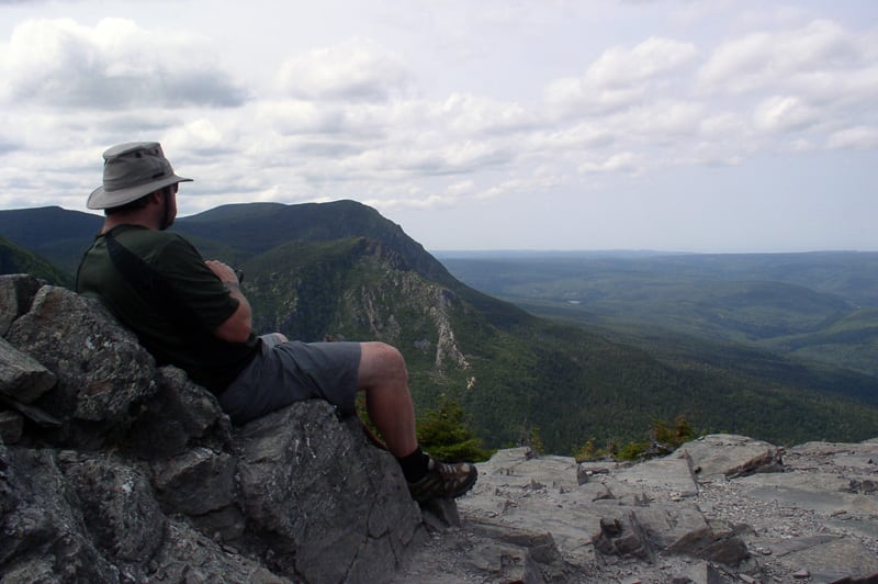 Mountain Hike Through Alban Mountain Range in Canada