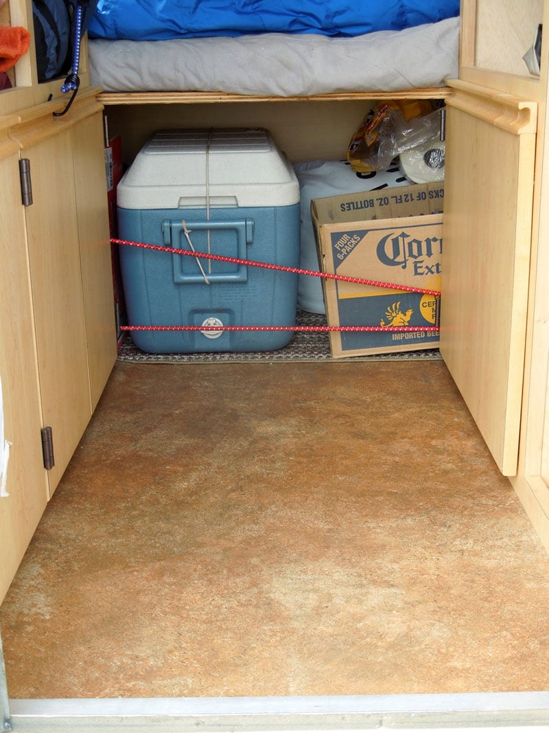 Alaskan Mini Camper Inside Cooler