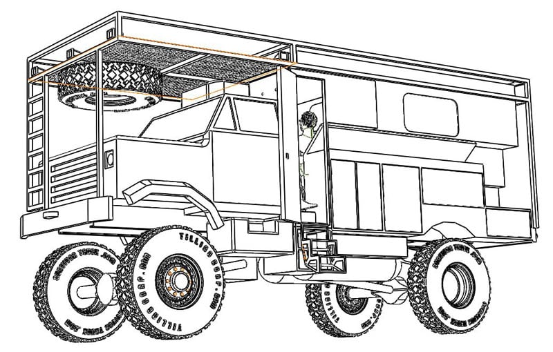 Survivor Truck Drawing