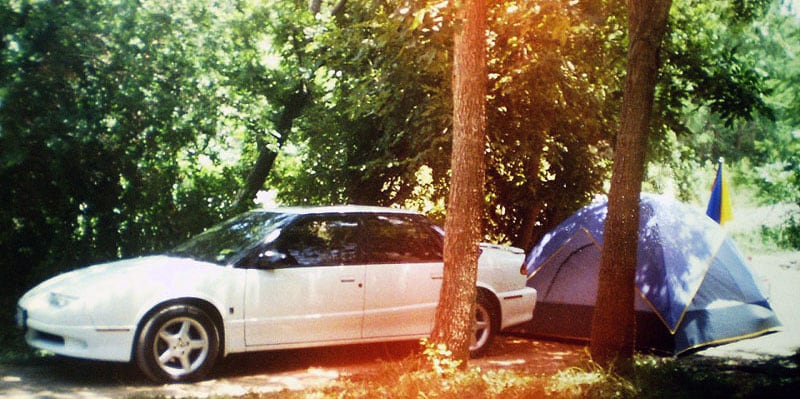 Cindy's First Camping Trip Tenting