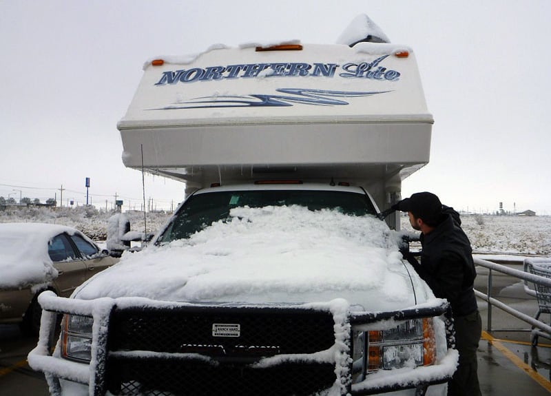 Pecos TX Snowstorm