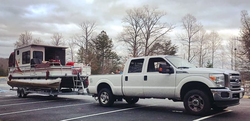 2015 Ford F 250 Super Duty Towing Boat