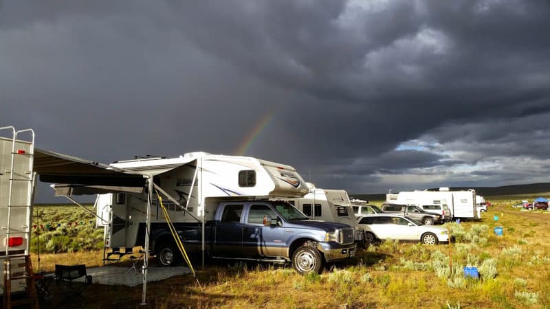 Lance Camper Rocket Launcher Dry Camp Field