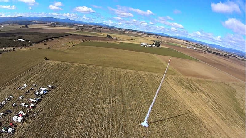 Rocket Launch Drone Photo