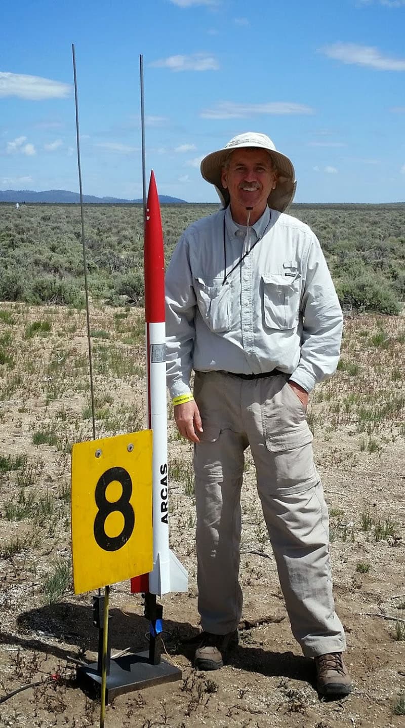 Rocket Launcher Gary Lech ARCAS On The Pad