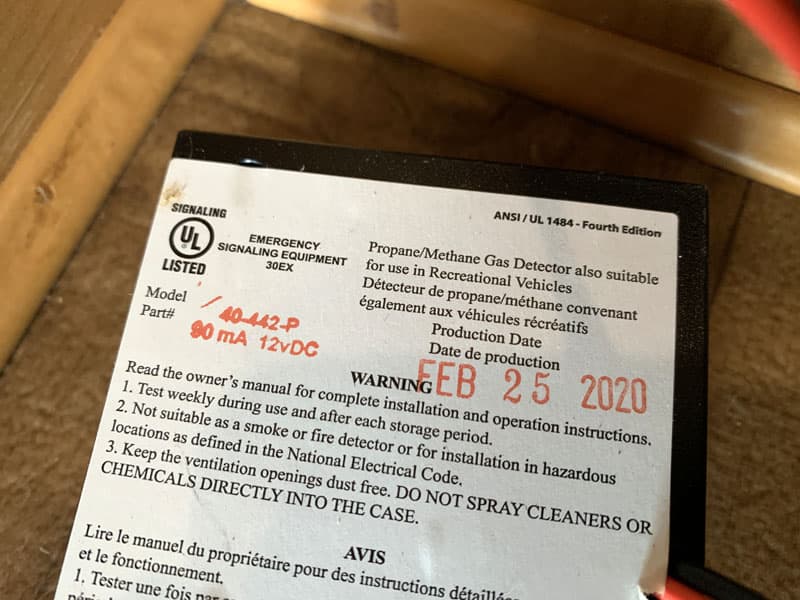 Dates On Back Of Detectors