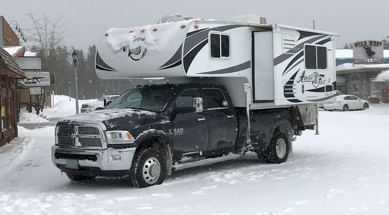 Arctic Fox 992 On Ram 3500 Dually Snow