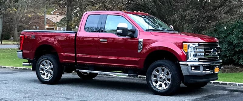 2017 Ford F250 red truck