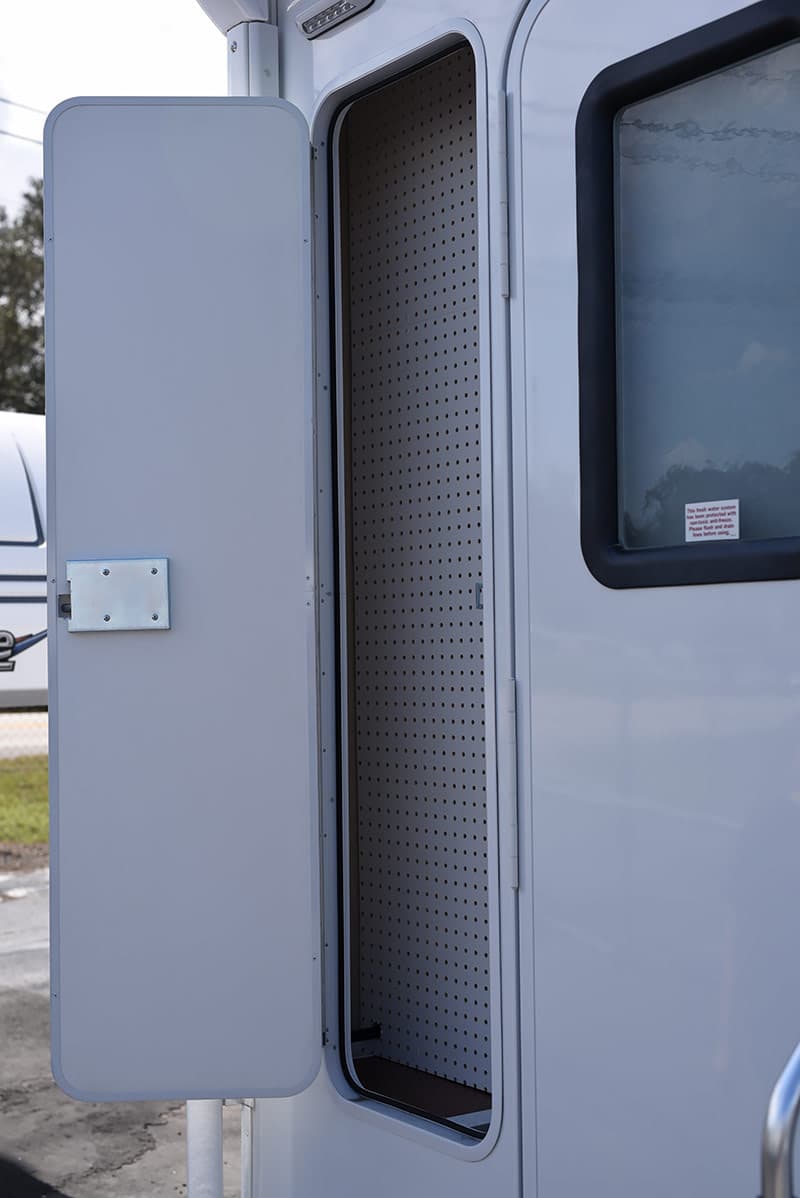 Lance Locker pegboard on the Lance 975