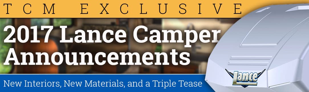 2017 Lance Camper Announcements