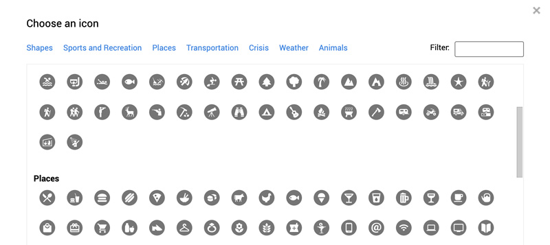 Custom Pins Google Maps