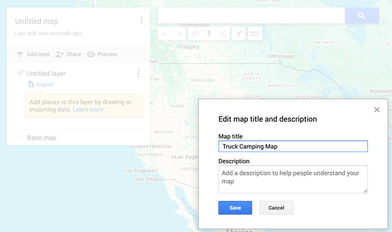 Screenshot Google Map Name