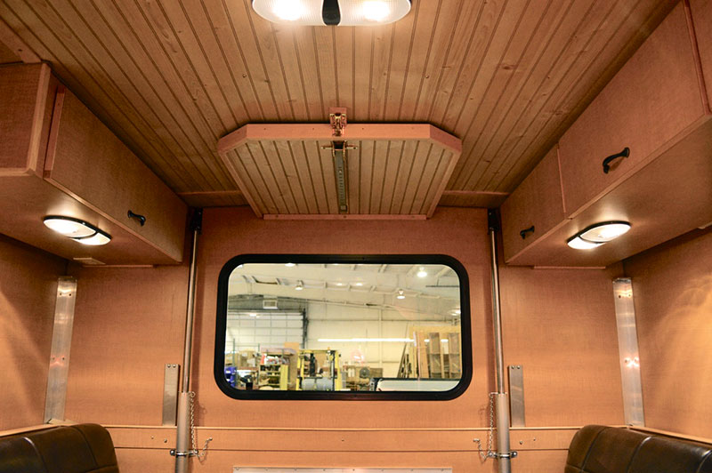 Alaskan Flatbed Camper Dinette Table On Ceiling