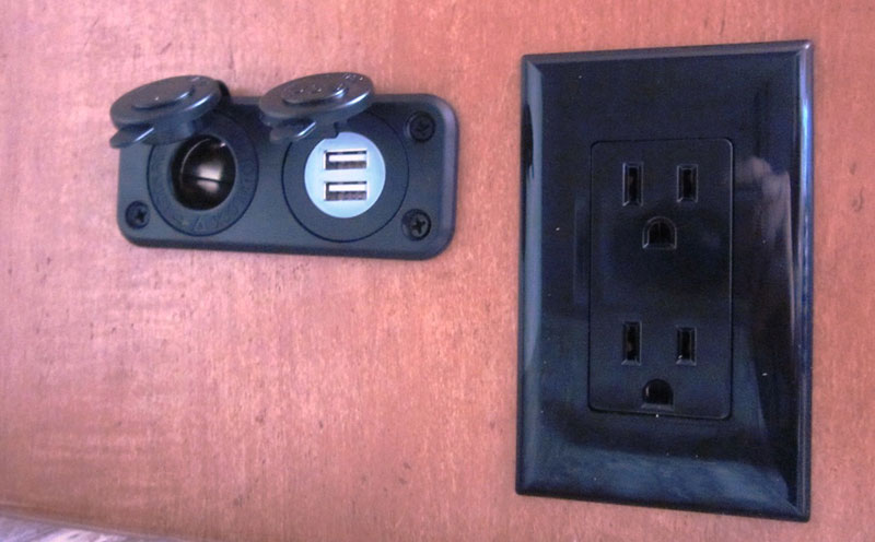 2019 Bedroom 12V USB Up Close