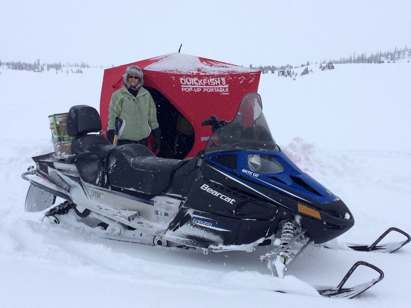 Bearcat Snowmobile Fishing