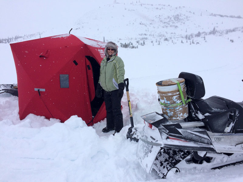 Doreen Ice Fishing Set Up