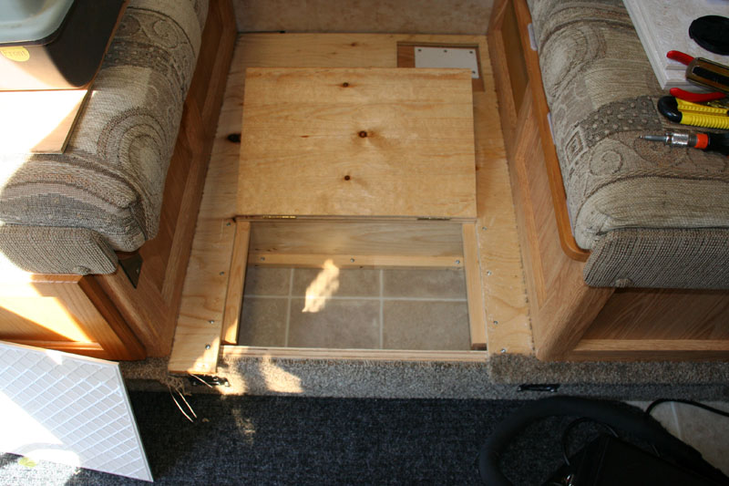 Floor Modification Cubby Hole