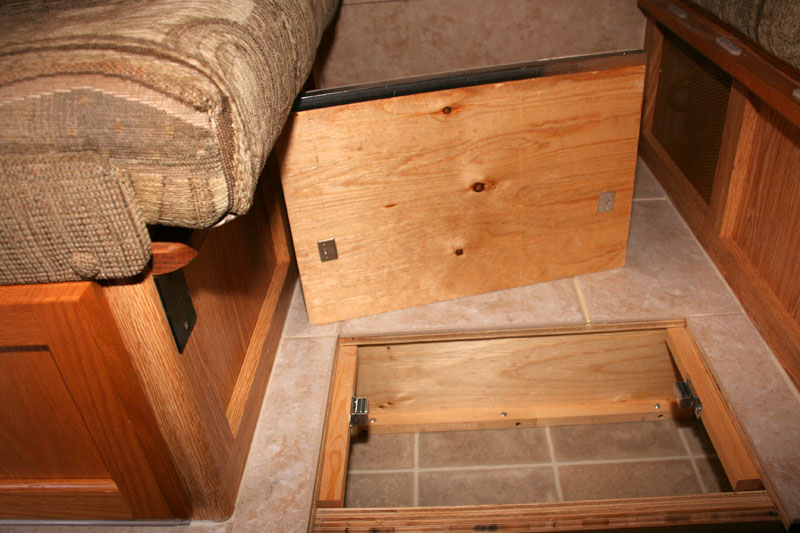 Floor Modification Cubby Storage