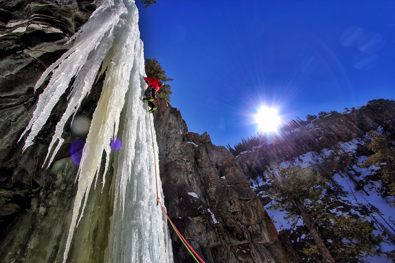 Icicles While Ice Climbing