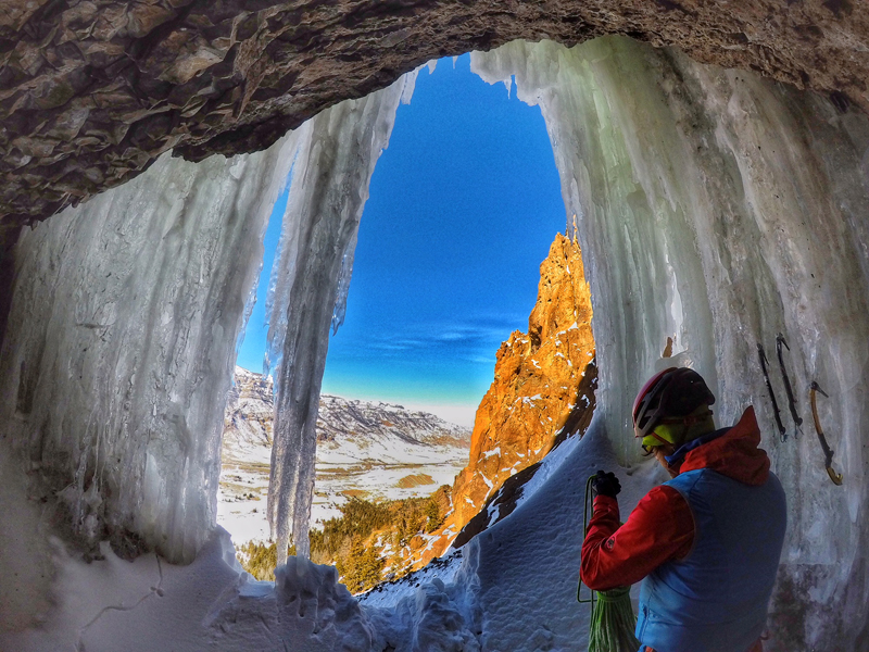 Inside the ice caves, Go Pro picture