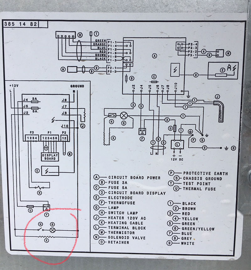 Refrigerator Dometic Schematic