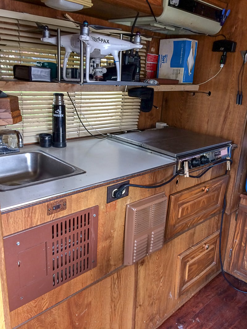 31 Year Old Bigfoot Camper Kitchen