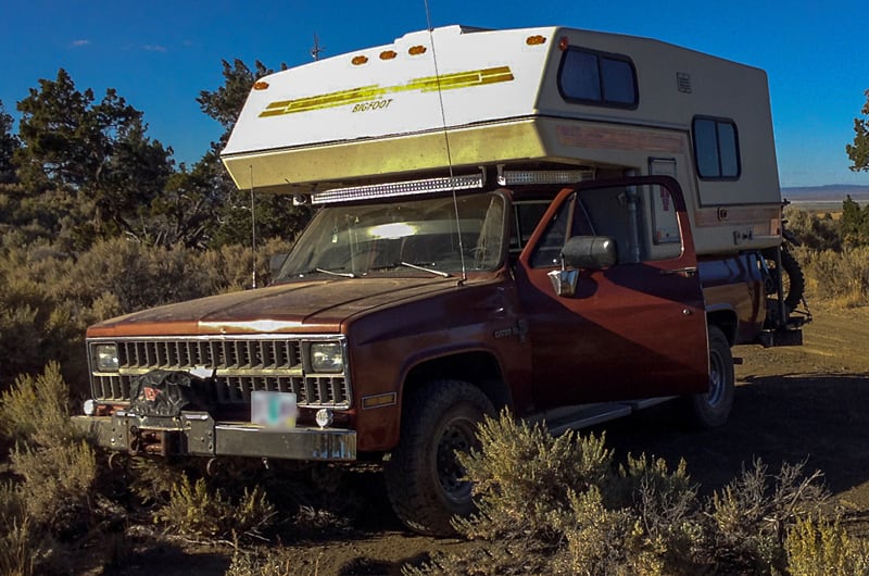 Bigfoot Dry Camping Dirt Road