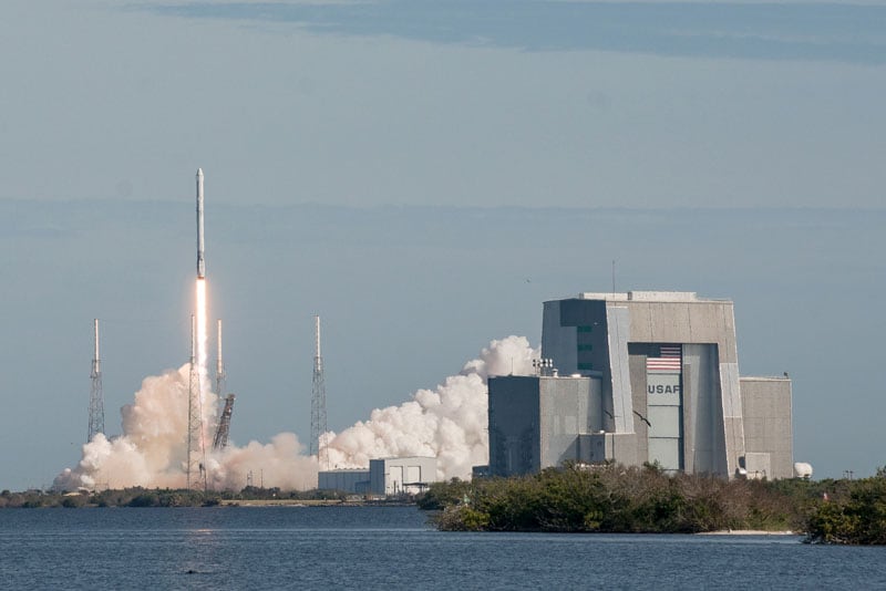 View from Kennedy Space Center Media location