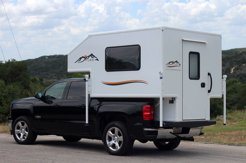 Cave Camper on Half Ton Truck