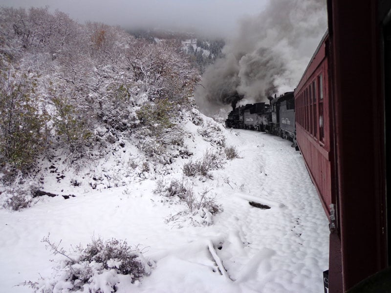 Chama, New Mexico Steam Train Snowstorm