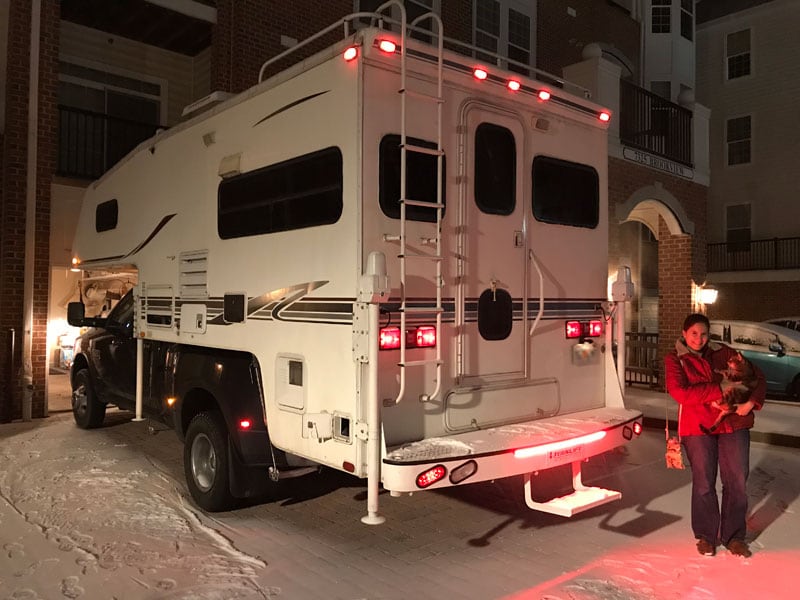 Extremely Cold Truck Camping Weather