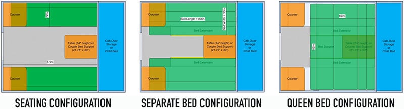 Cave Camper Floor Plan Configurations