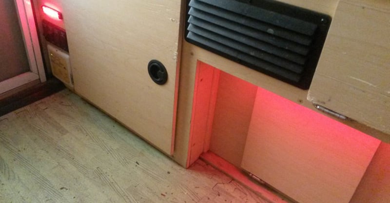 Interior Camper Red LED Light Peters